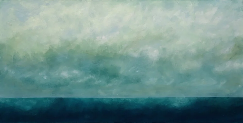 South Bay Point, 2020, oil on canvas, 24 x 48 in