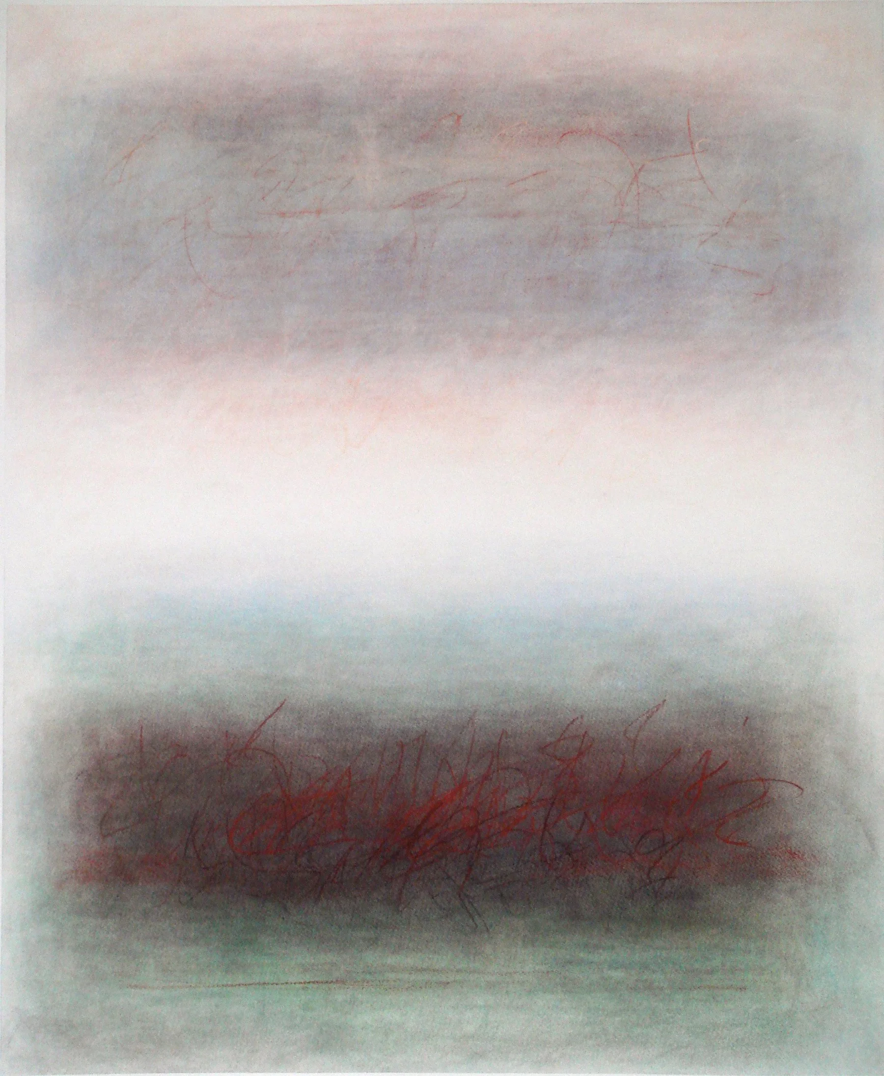 Salt Marsh, pastel on paper