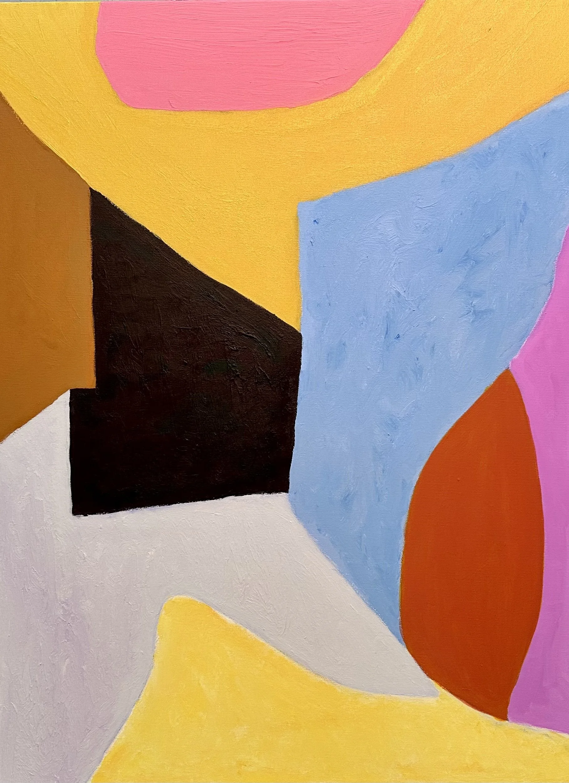 Blue Hall, 2025, Acrylic on Canvas, 30" X 40"