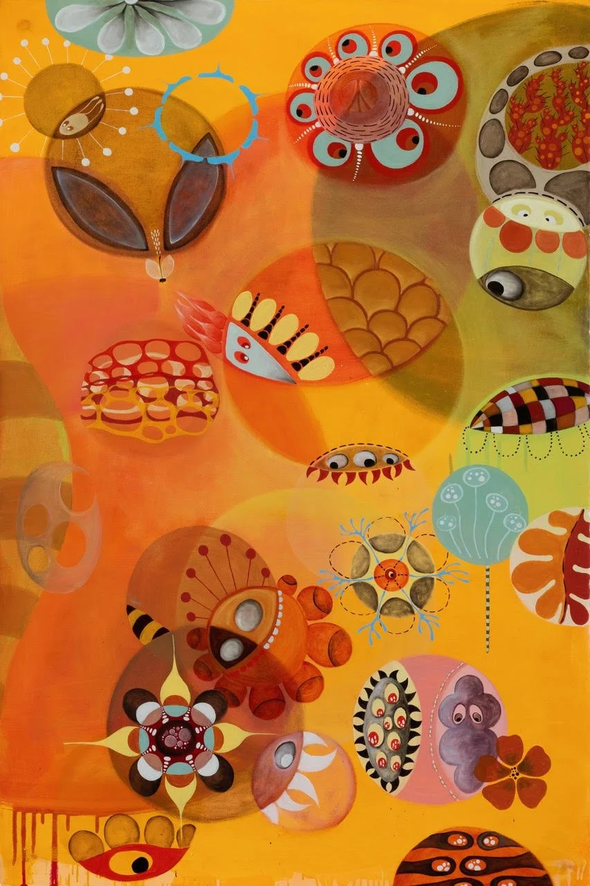 Daffodil, 2024, oil on paper, 60" x 40"