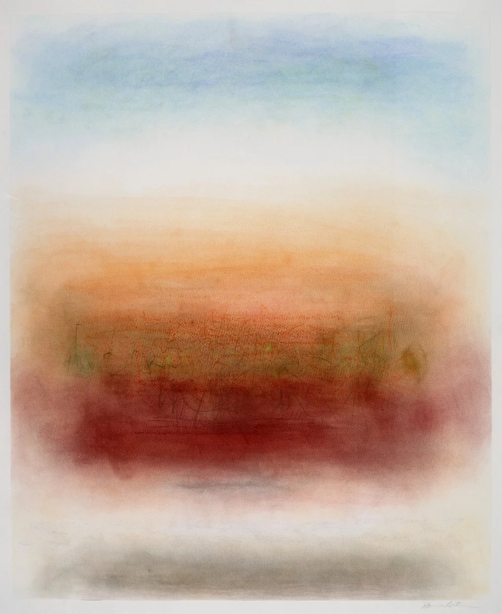 BATEMAN, pastel on paper, 44" x 38"