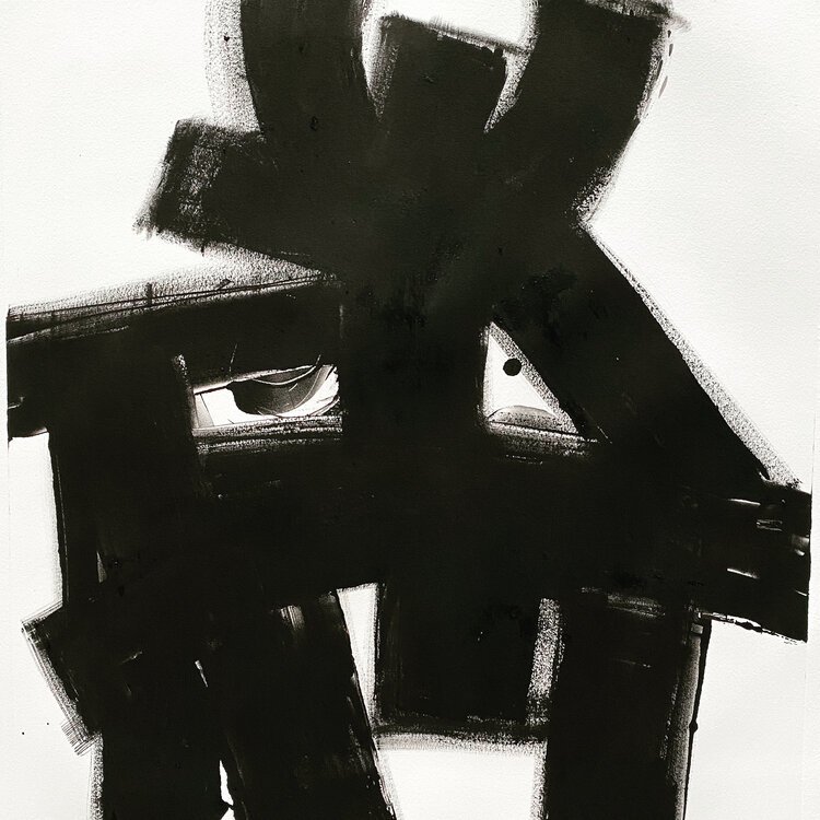On The Table, oil on paper, 30 x 22"