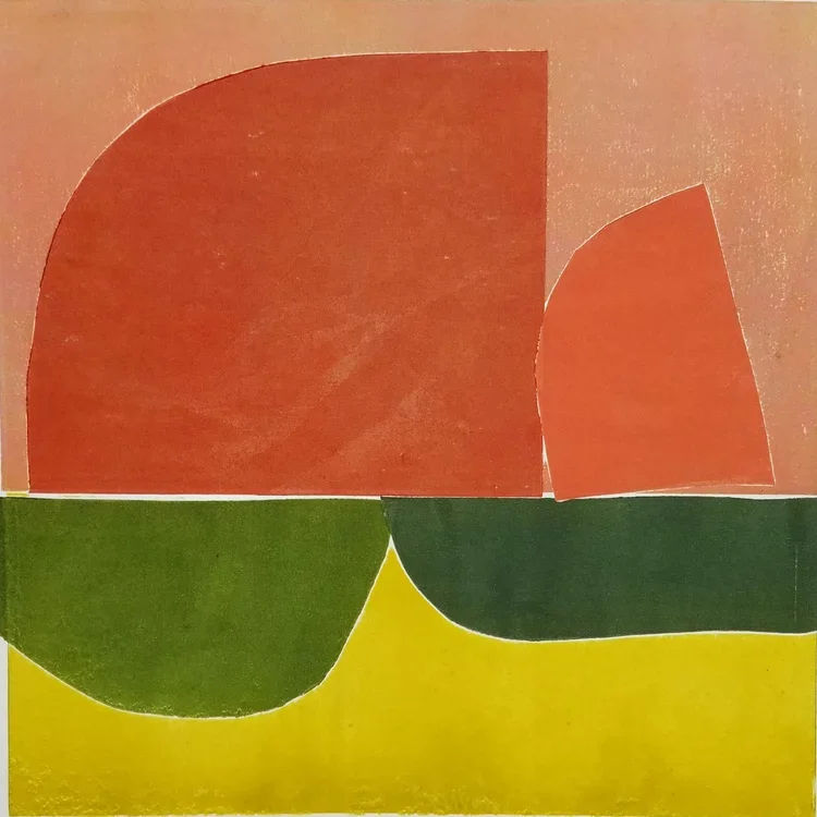 100 Days-No. 22, 2019, Monoprint, 22 x 22 in