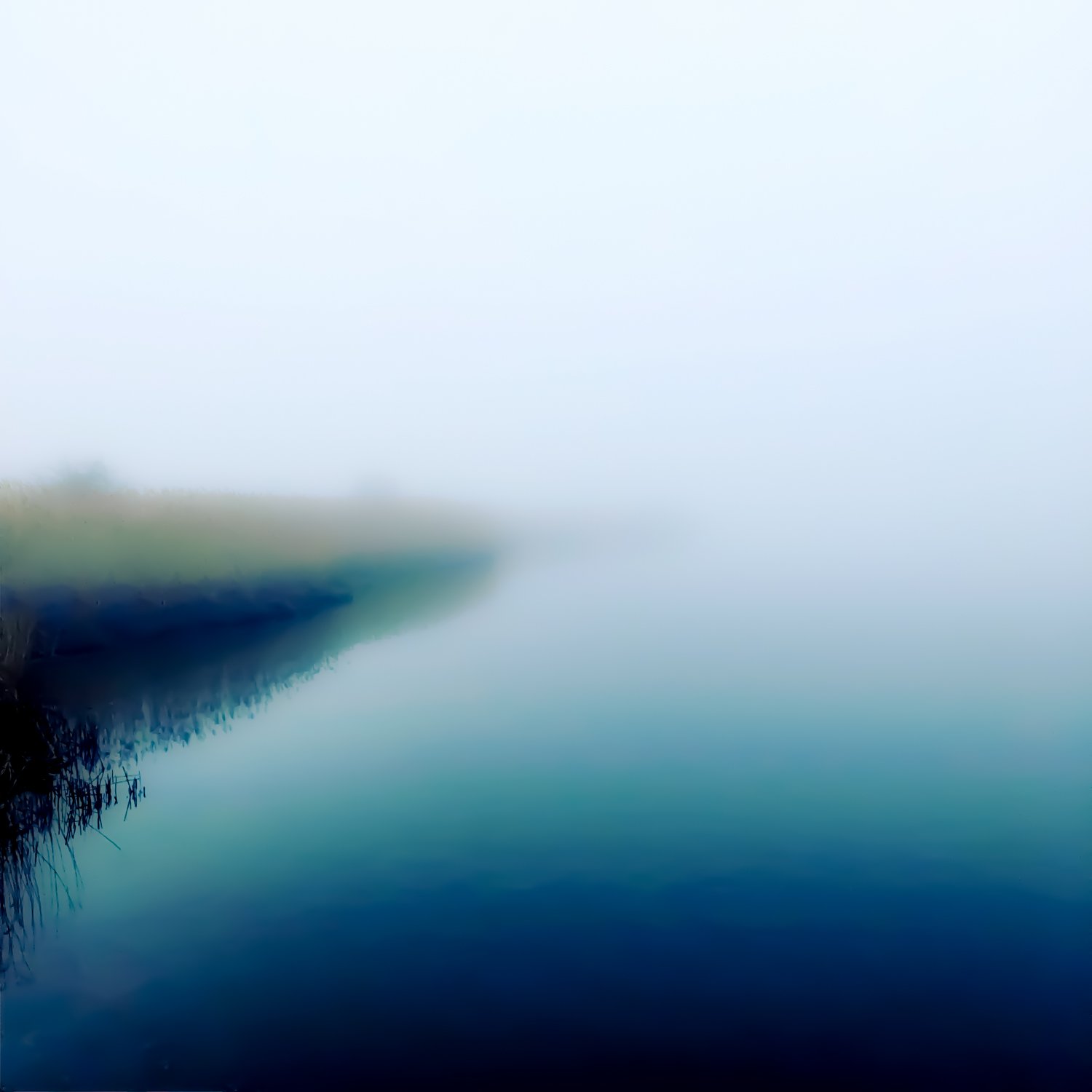 Bay II, 2019, C print on aluminum with ultra non-glare plexi front, 40" x 40"