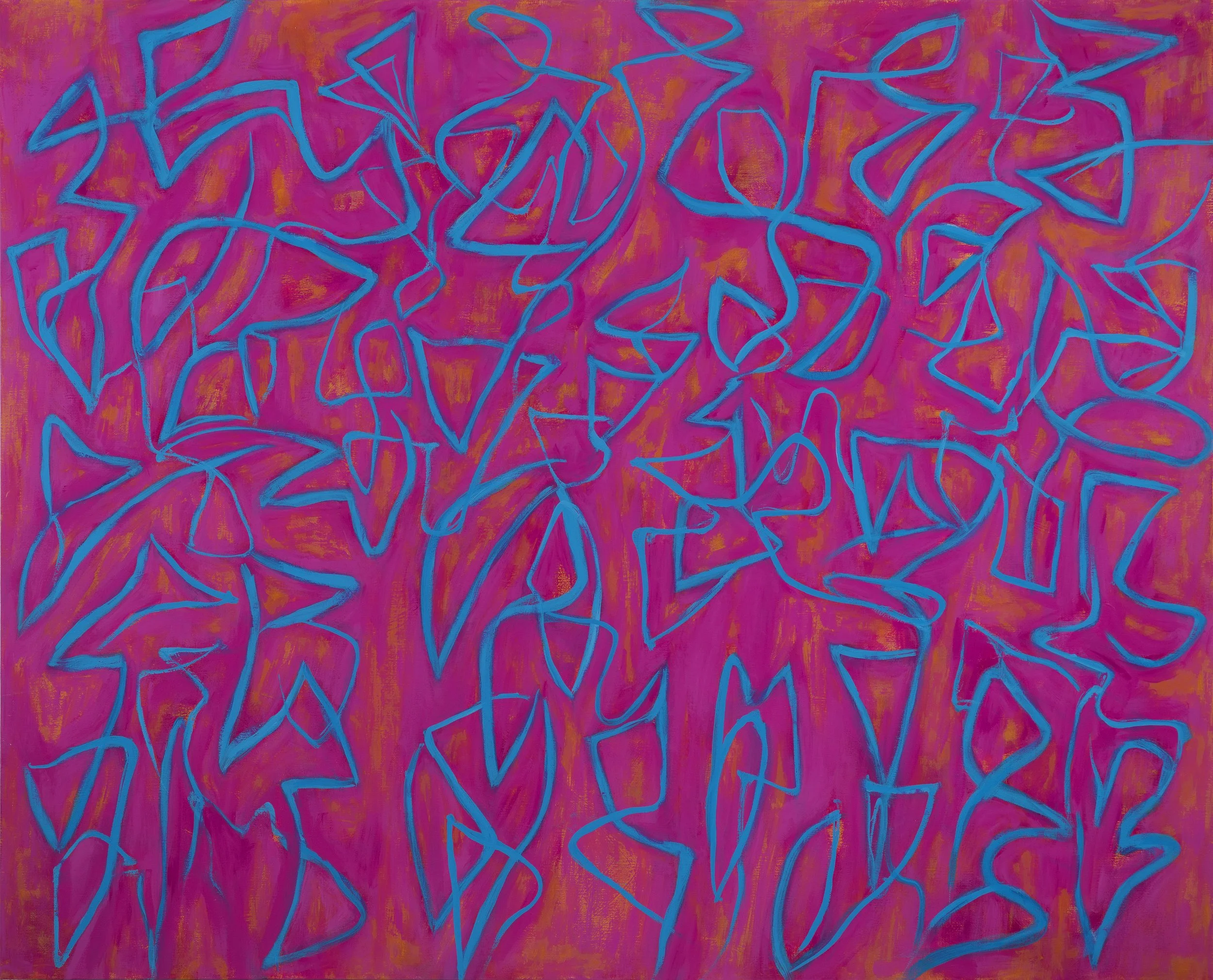 Dancing in the Street, 2024, Acrylic on Linen, 60” x 74”