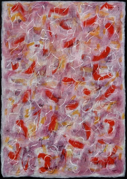 Tuning Fields 298, 2013, acrylic, 41 x 29 in