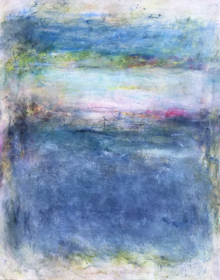 Bay Blue II, 2019, oil on canvas, 60 x 48 in