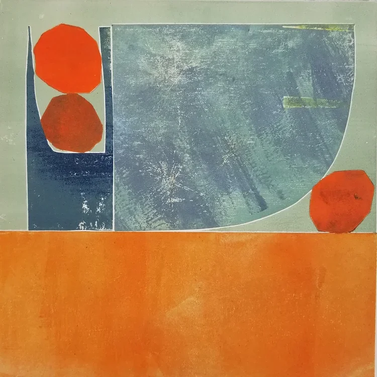 100 Days-No. 95, 2019, Monoprint, 22 x 22 in