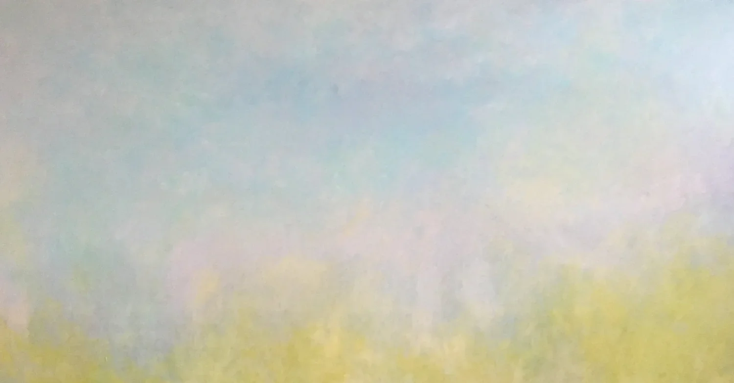Reflection, 2018, oil on canvas, 66 x 36 in