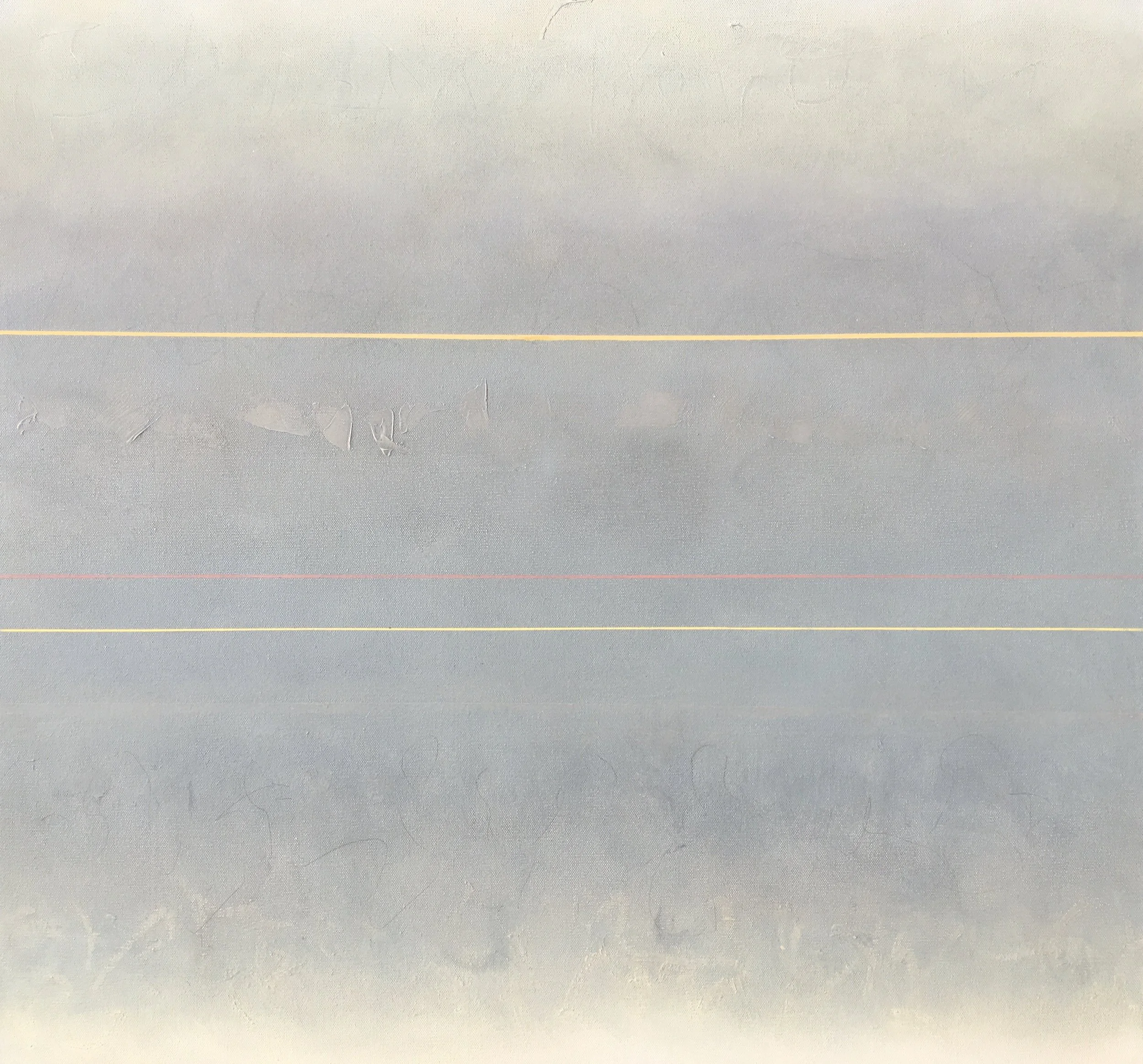 Wrackline II, oil on canvas, 28" x 30"