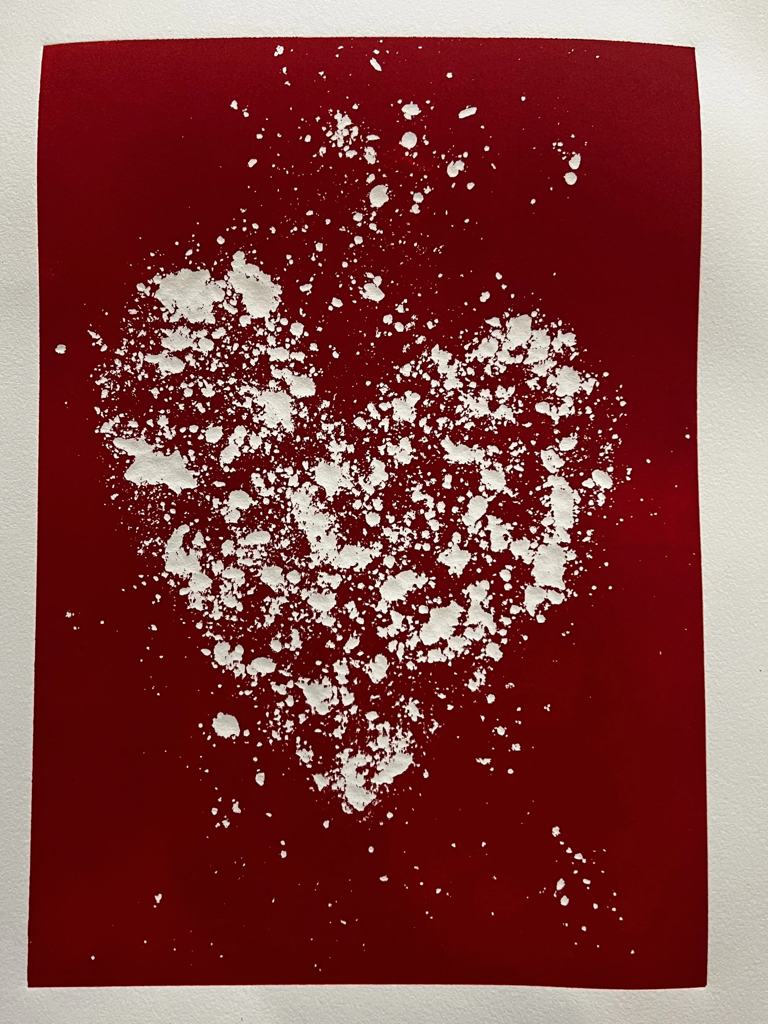 Untitled, Oil Ink on Paper, 22" x 30"