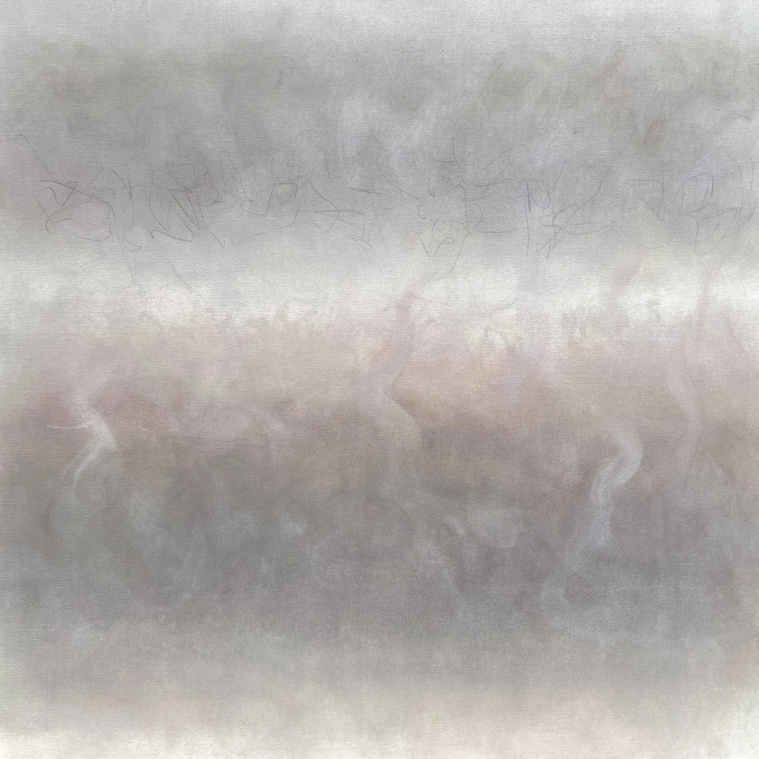 Sea Walk IV, oil on canvas, 38" x 38"
