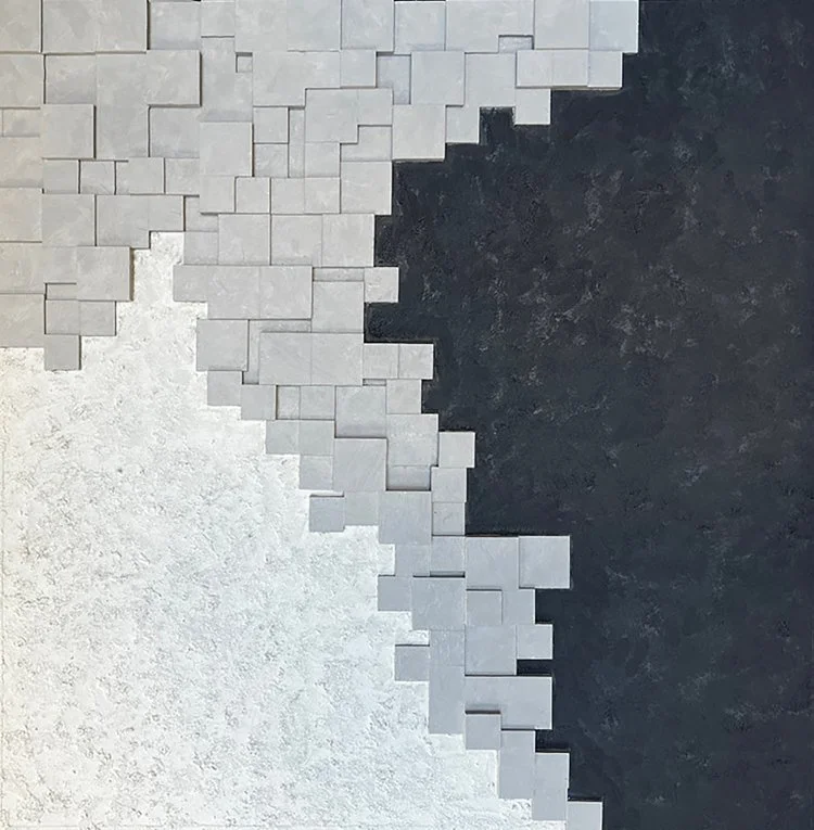 Touch, 2022, Oil on Sintra, 48 x 48 in