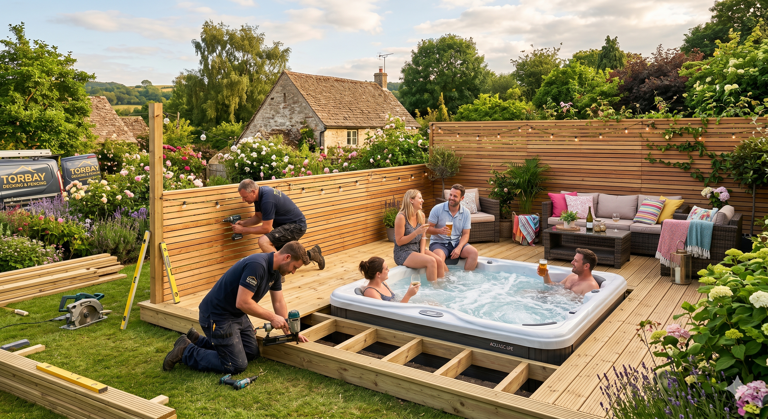 fencing installs, decking installs, summer ready garden