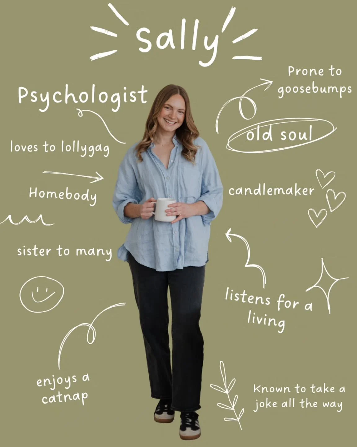 Meet Sally, our team's newest therapist&mdash;and she&rsquo;s about to bring a whole new level of energy and insight to your journey this fall. 

Not only is she incredibly quick-witted and deeply insightful, but she&rsquo;s also got that rare abilit