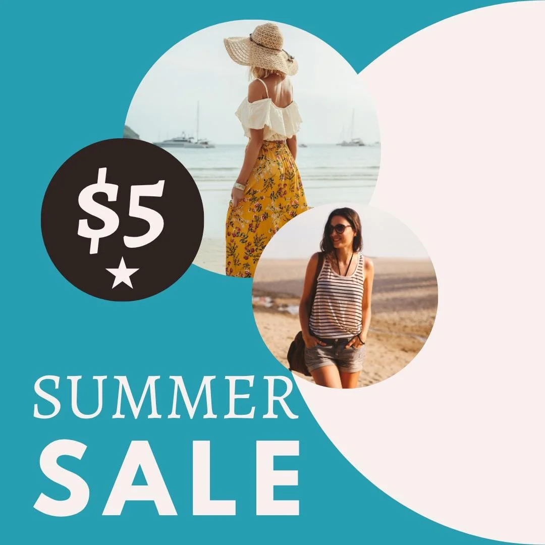 🌞 Wow, what an amazing weekend! Today’s your last chance to score $5 hole-punched-tagged items and 30% OFF everything else. Don’t miss out—our $2 bargain bin is almost gone! Thank you for supporting local fashion and making this Su