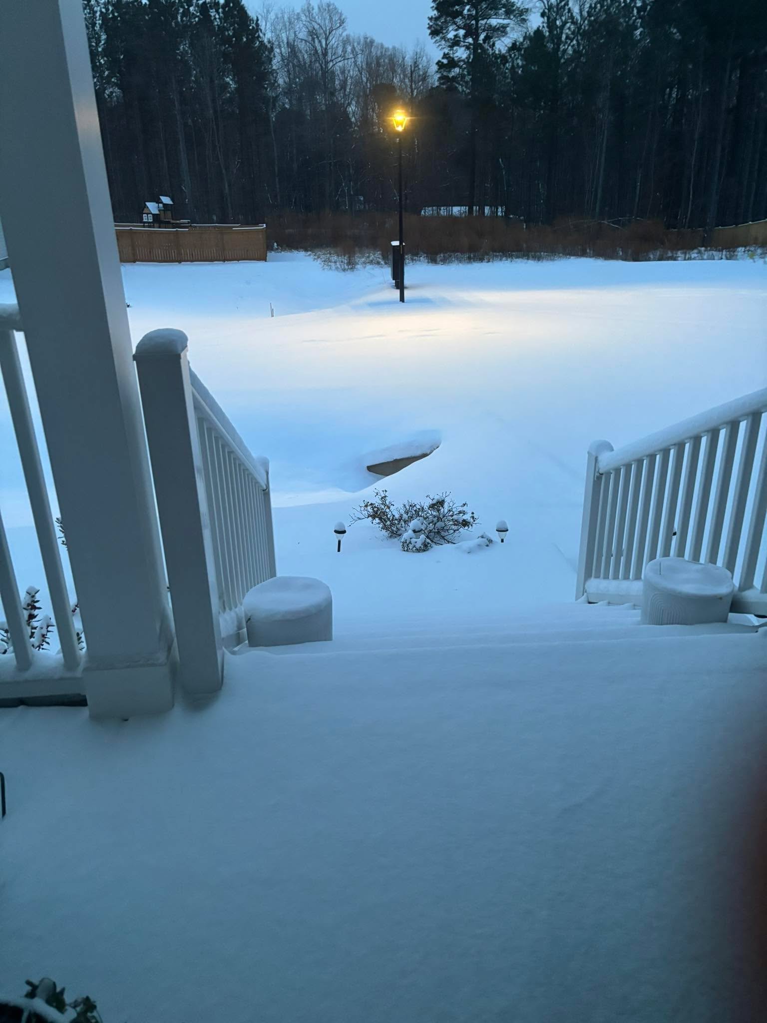 We received 3 inches, 3.08&rdquo; in fact, and it was in the lowest category in the state. But it was enough to make us happy and give the kids some playtime. Things are passable here and Burwell was able to drive to work today.

Homeschool children 