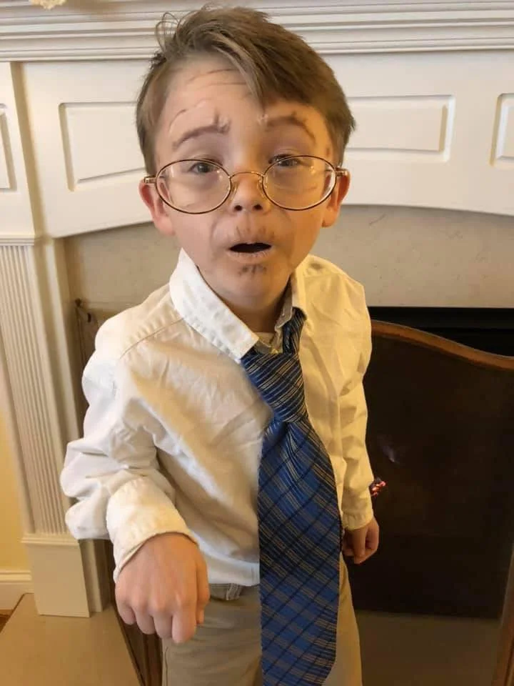 Memories are fun (8 years ago)! 

Aiden really committed to the bit on 100th day of school in kindergarten. I remember he was so much &ldquo;I&rsquo;ve been at the office 40 years.&rdquo; and &ldquo;Get off my lawn!&rdquo; 🤣