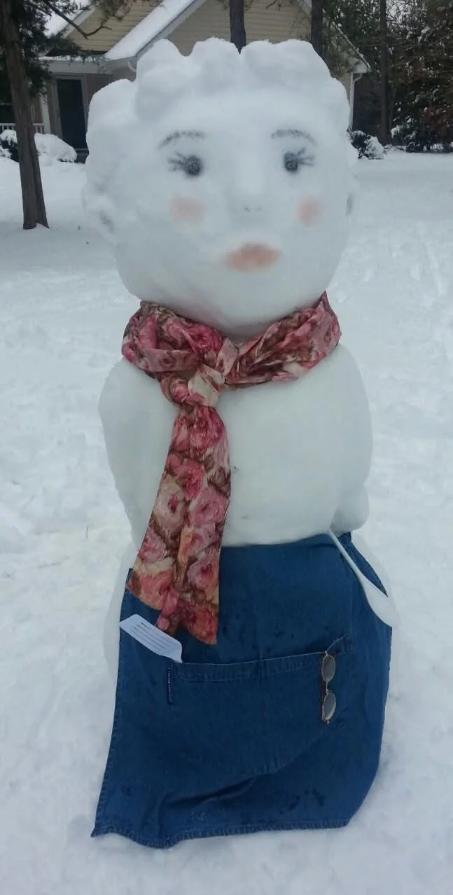 Throwback photos: &ldquo;Ida Mae&rdquo; was our snowlady, who made it onto WRAL about 10 years ago. 

Most of the snows we&rsquo;ve had over the past decade have not been great for making a snowman. The one a few weeks ago was too soft. Oh well! I&rs