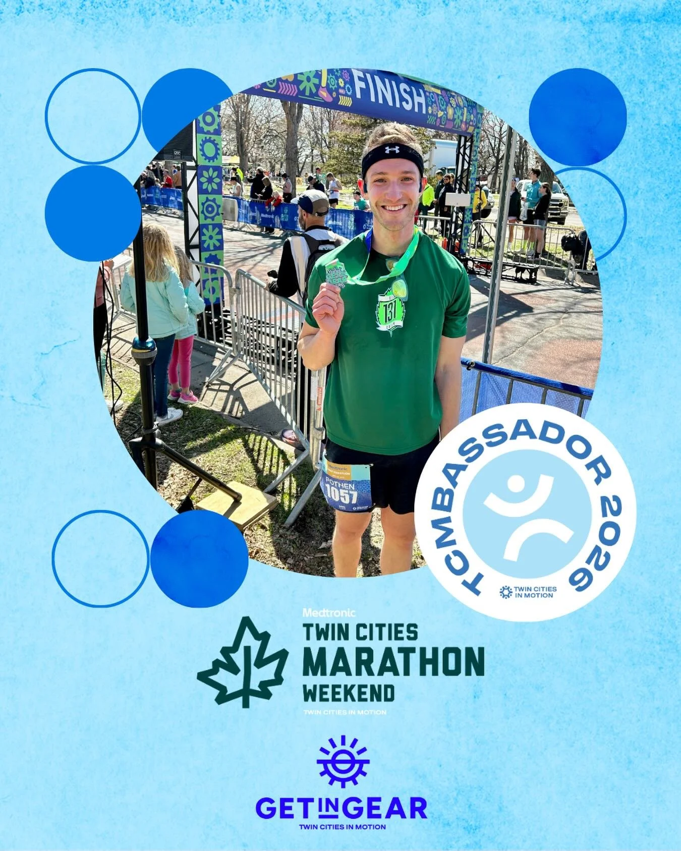 I&rsquo;m beyond grateful and excited to be coming back this year as TCMBassador for @twincitiesinmotion !

It is such an honor and privilege to represent Twin Cities in Motion and it&rsquo;s even easier to promote and spread the word about this orga