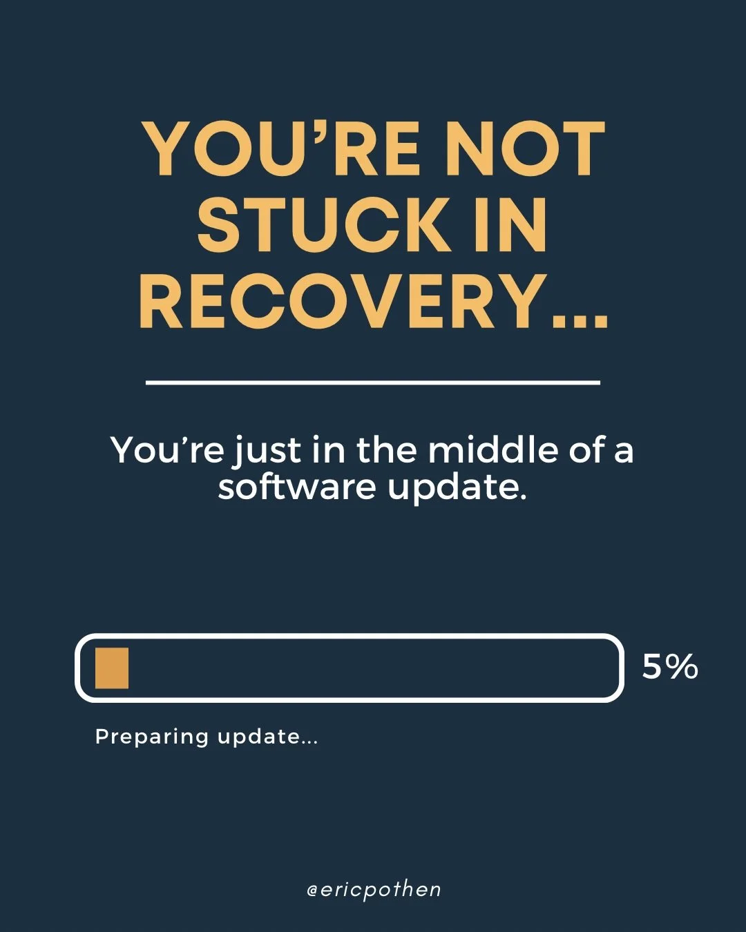 Recovery is frustrating for a reason no one really prepares you for.

You can be doing the work&hellip; and still have the thoughts.
Still feel the urges.
Still question if anything is actually changing.

That&rsquo;s the part that messes with people