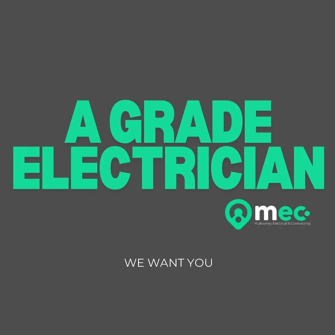 WE ARE HIRING ⚡️
A Grade Electrician / Solar &amp; Battery Experience Preferred

We&rsquo;re on the lookout for a solid A Grade sparkie to jump on board with the Mulrooney Electrical crew

If you&rsquo;re reliable, take pride in your work, and enjoy 