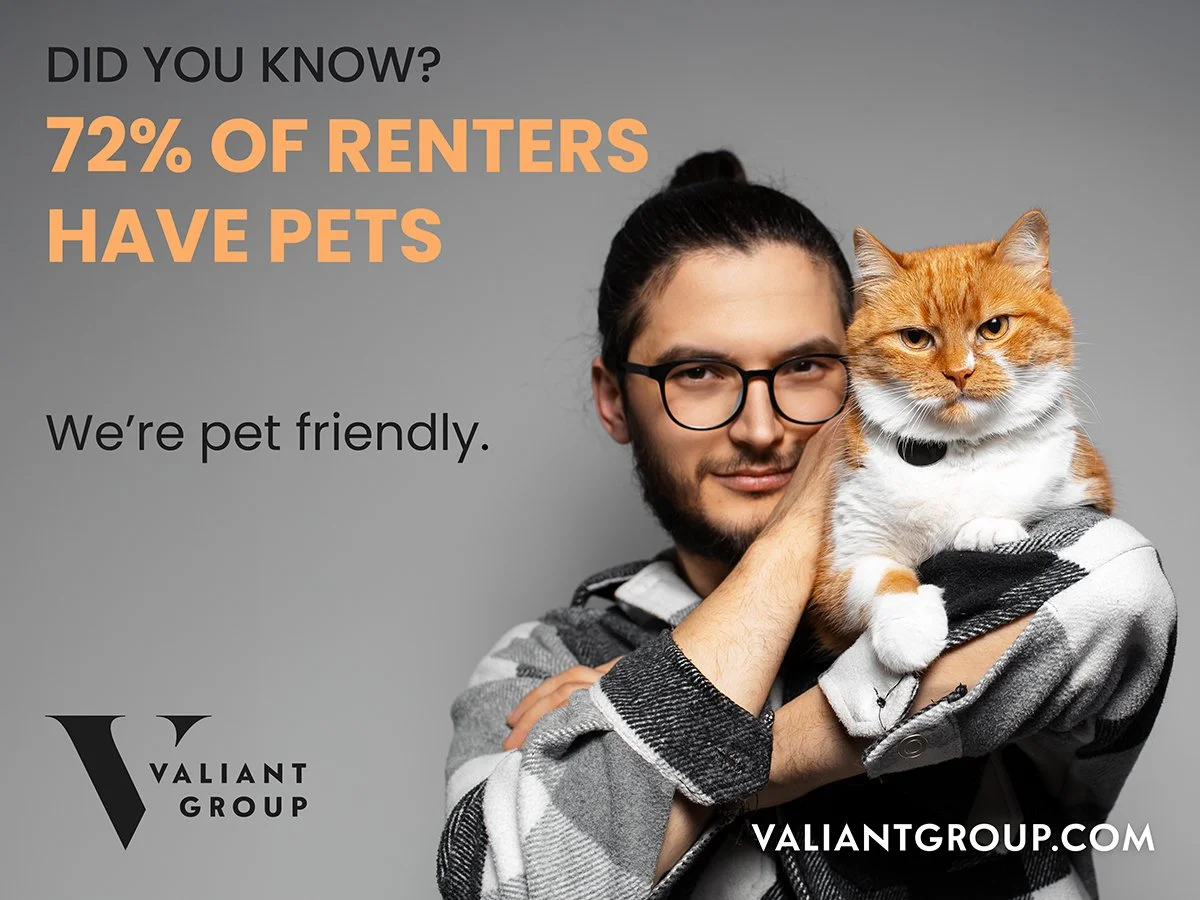 🐕🐶 Did you know that 72% of renters have pets? 🐈&zwj;⬛😻 
Welcoming pets into our rental properties provides us with more opportunities to rent good houses to people. 
📲 Call us today about our pet-friendly properties at (417) 895-9681