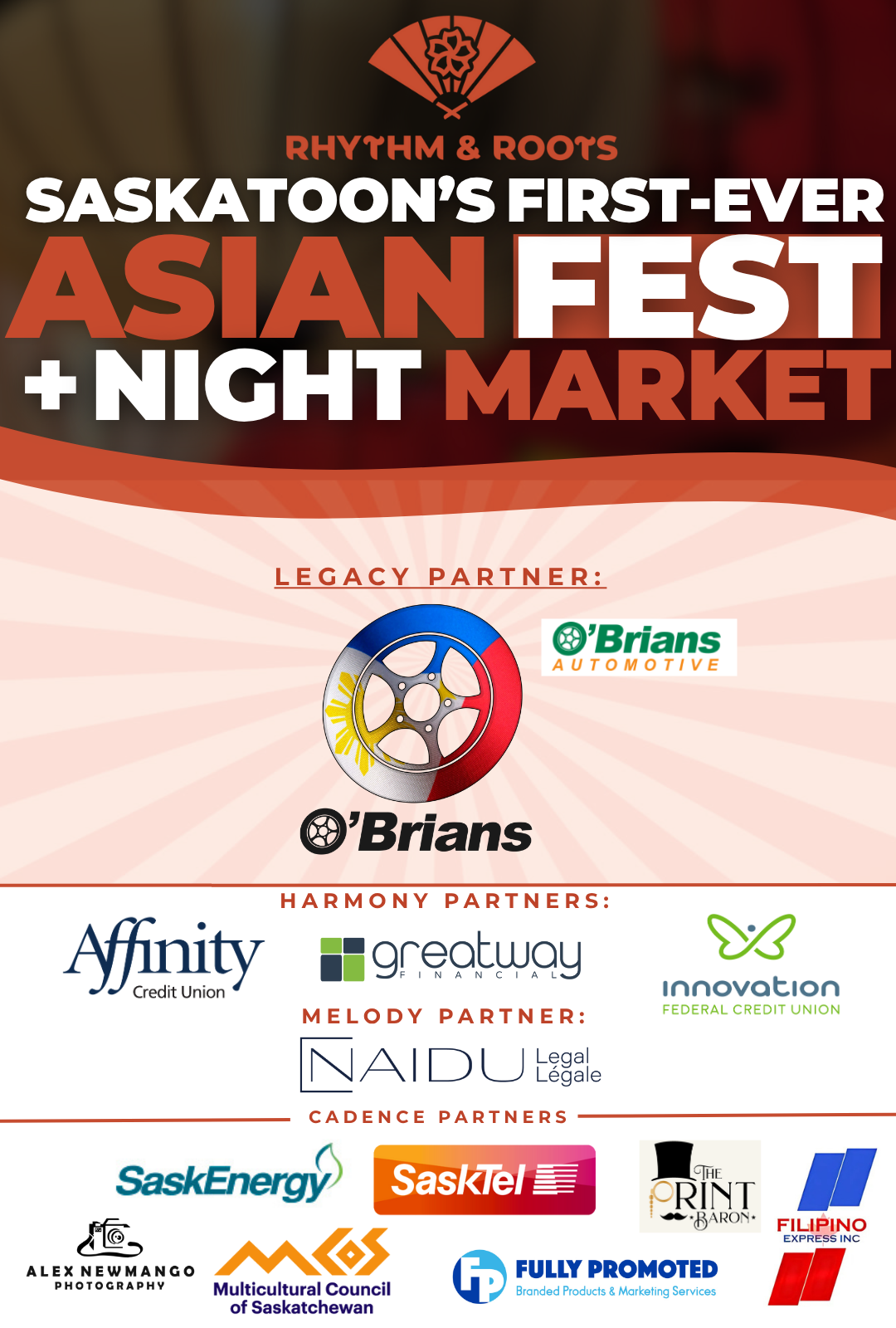 Thank you partners and sponsors