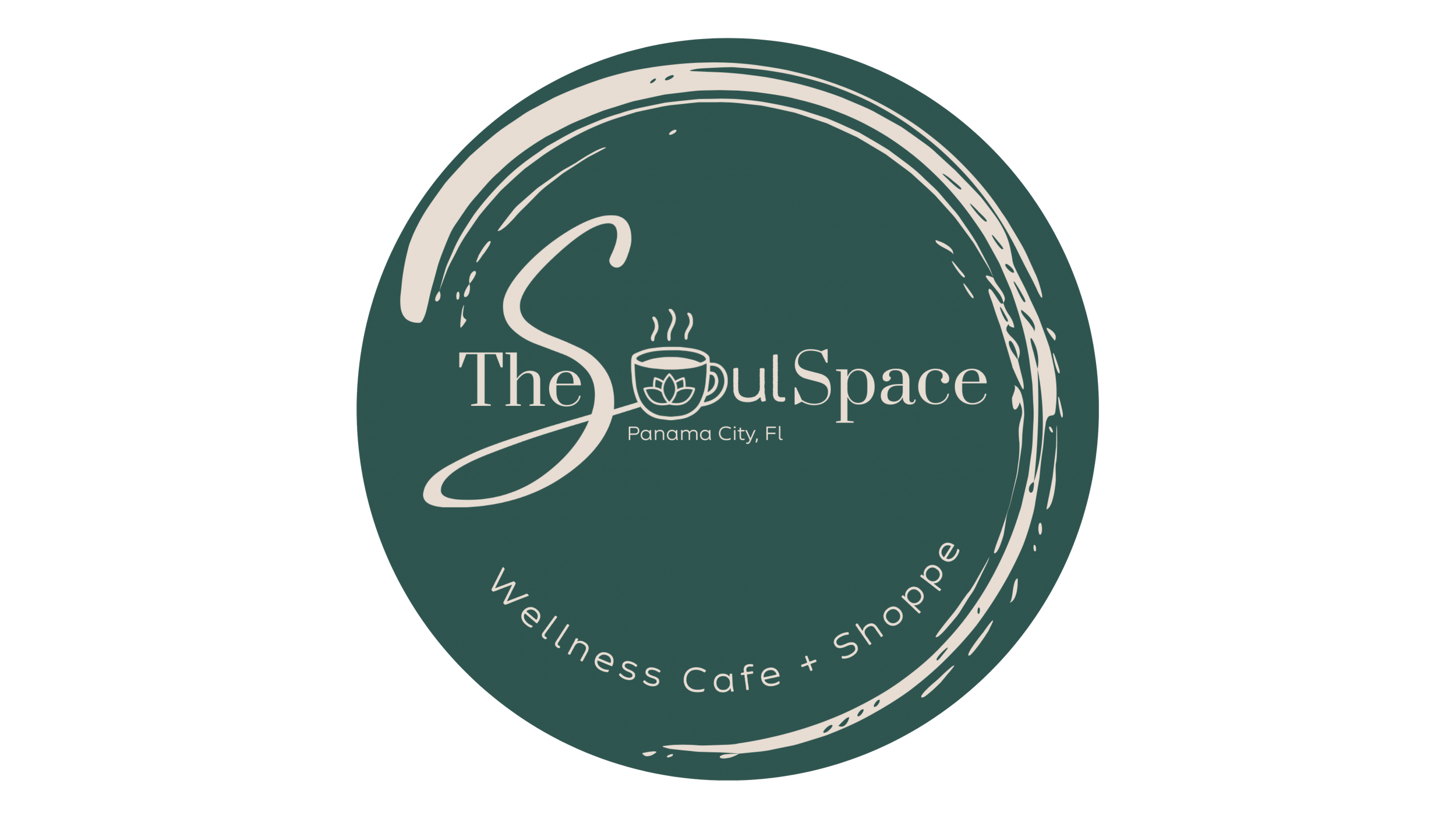 Logo for the Soul Space Wellness Cafe + Shoppe in Panama City, Florida
