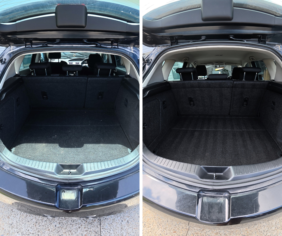 Before and after car detailing by Groomsmen Auto Detailing in Auckland