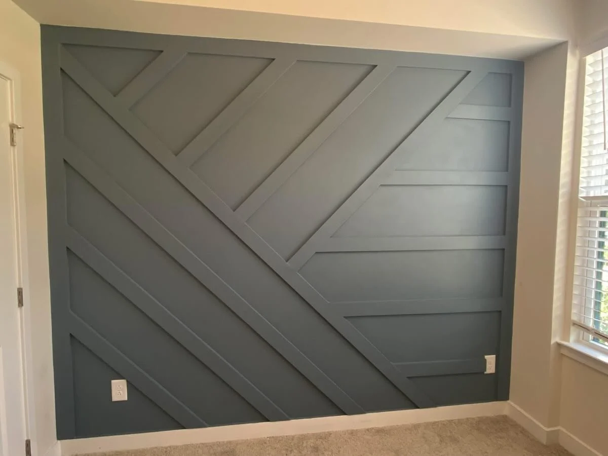 Custom accent wall complete!