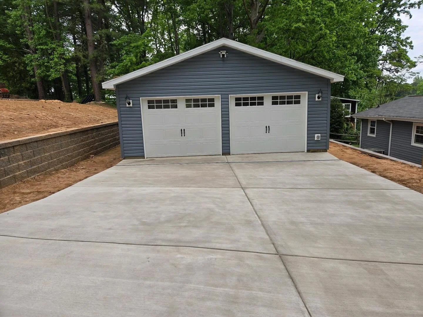 New 4 car garage build! Swipe to see the process