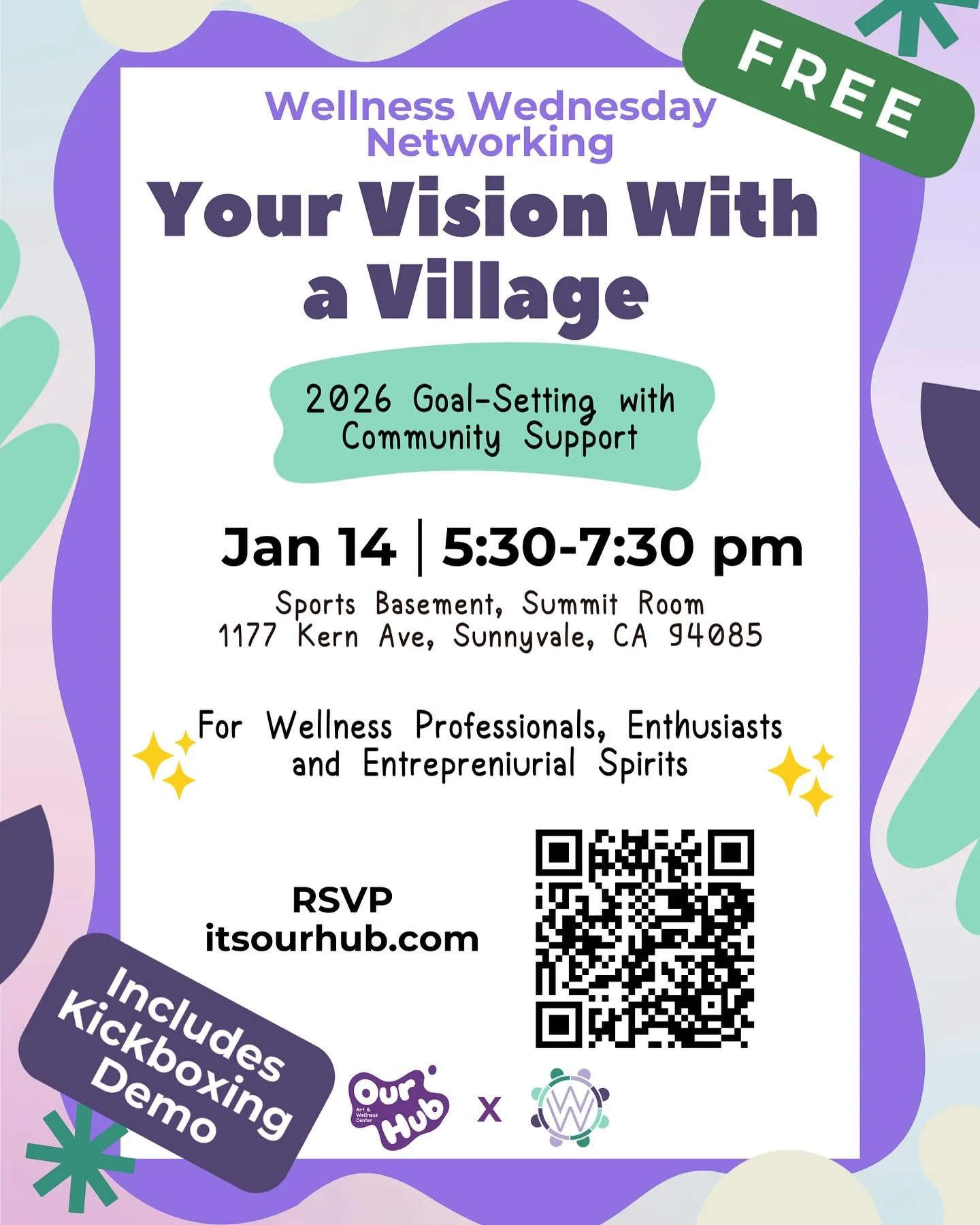 ✨ Wellness Wednesday: Vision with a Village ✨

Happy New Year, Bay Area! Join us for our first Wellness Wednesday Networking event of the year!
Connect with fellow wellness professionals, enthusiasts, and entrepreneurial spirits for an evening of com