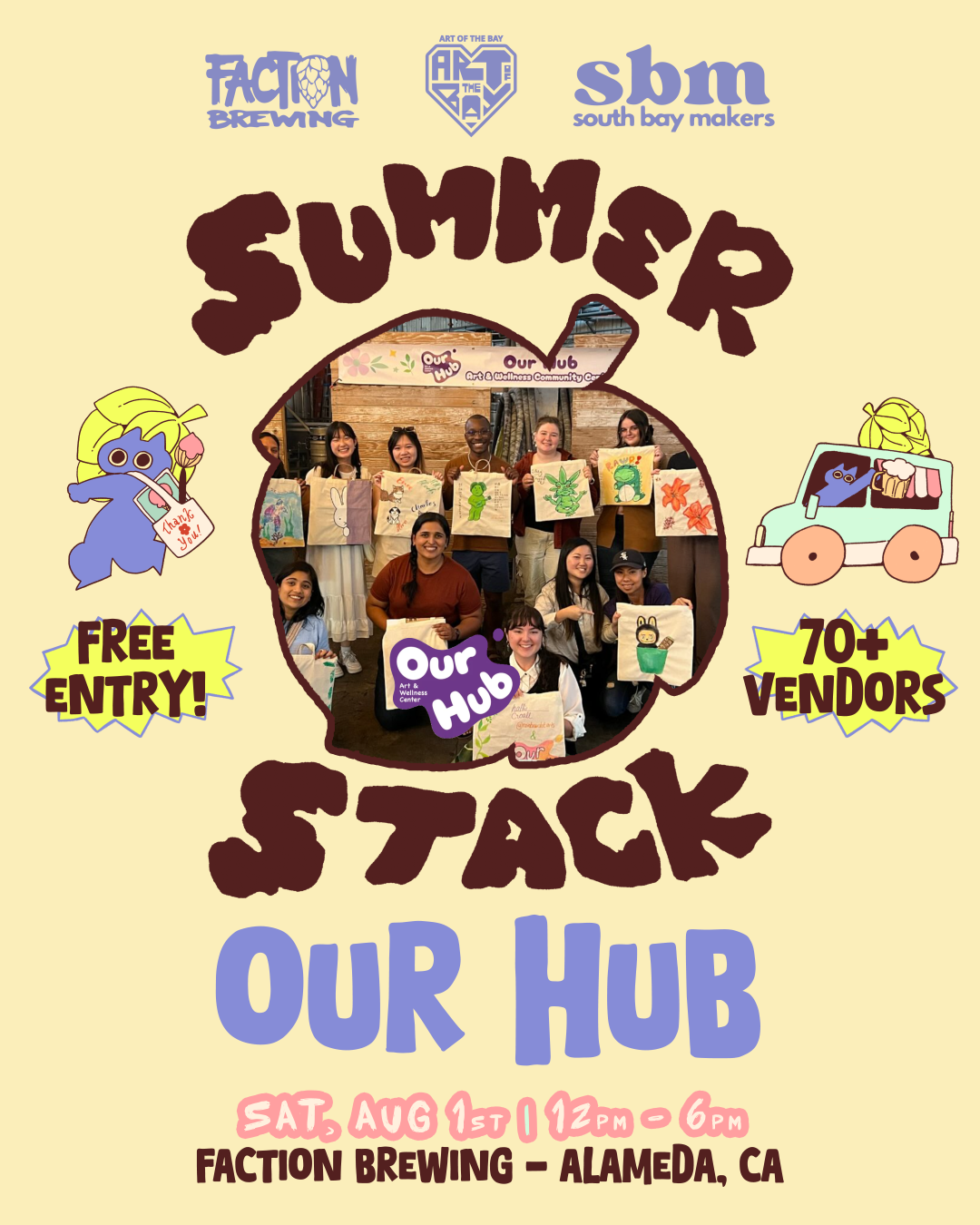 Summer Stack: Free Linocut Workshop & Craft Kits