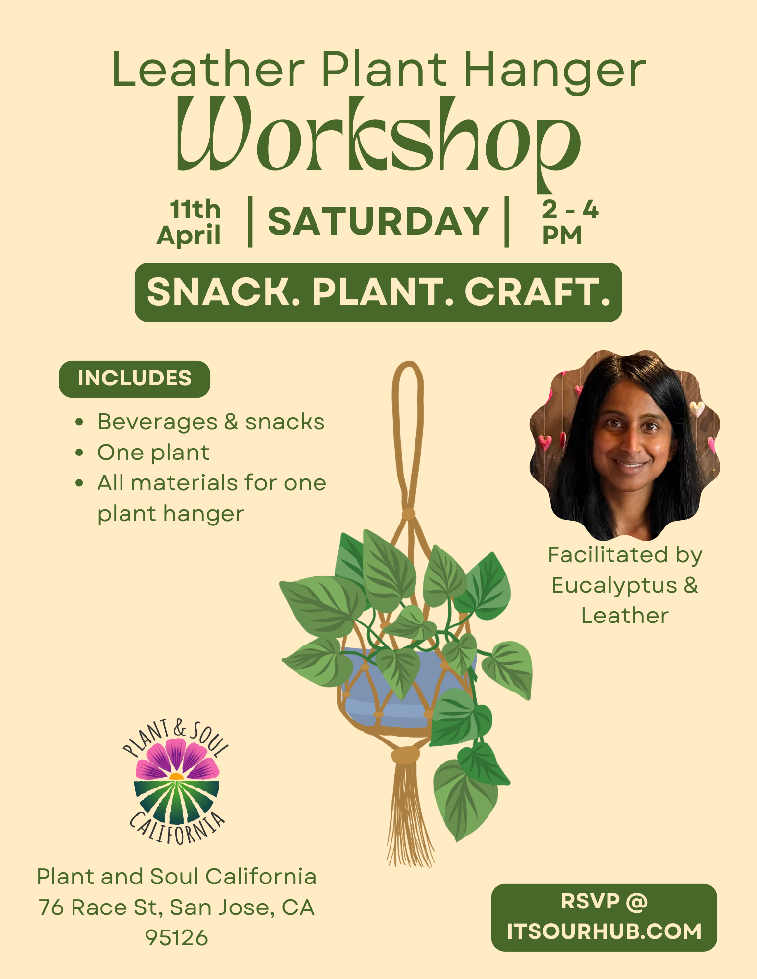 Leather Plant Hanger Workshop