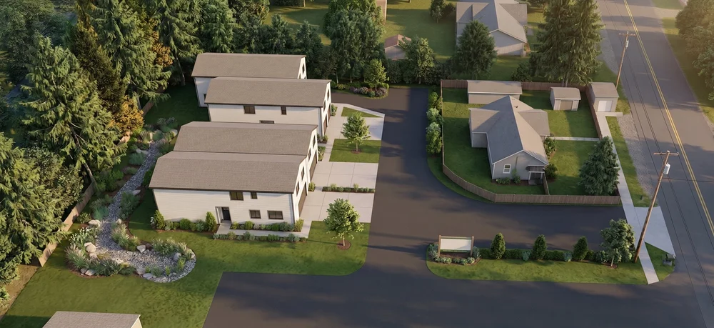 37th Avenue Infill Partition for Two New Duplexes on a Constrained Salem Lot