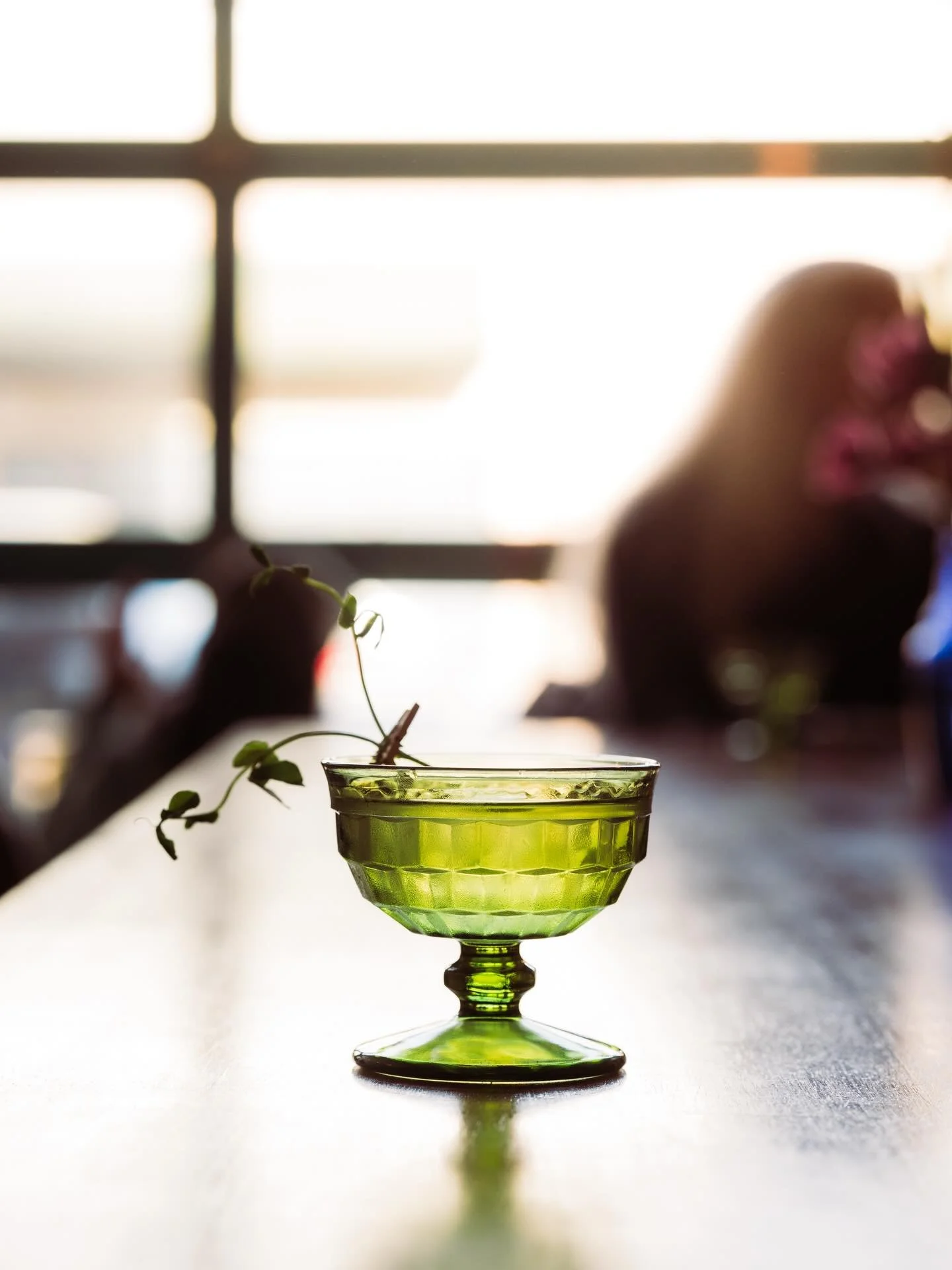 Let&rsquo;s have a garden party, shall we? 

Introducing our new favorite, crafted and curated by the heartbeat of our bar @kade_sealey 💚 🌱 

snap pea infused gin, lemon and bay leaf infused vermouth, genepy, saline&hellip; 

Period 🫰 see you this