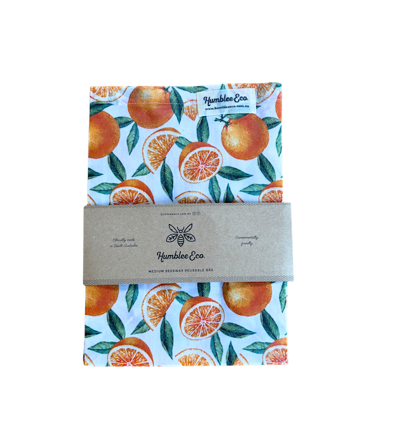 Medium Beeswax Bag - Sweet Orange