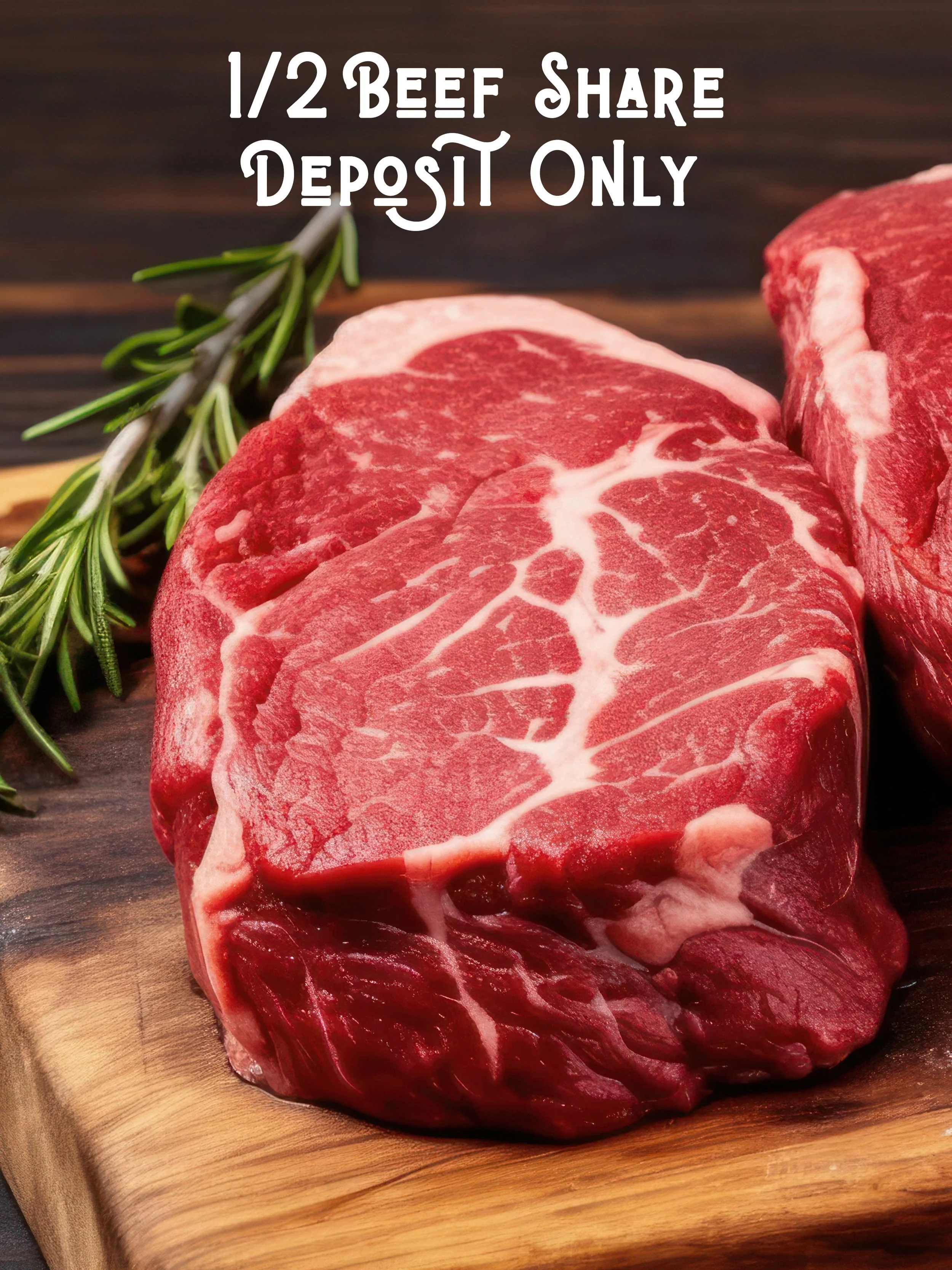 Half Beef Share Deposit | Premium Assortment, Fully Custom