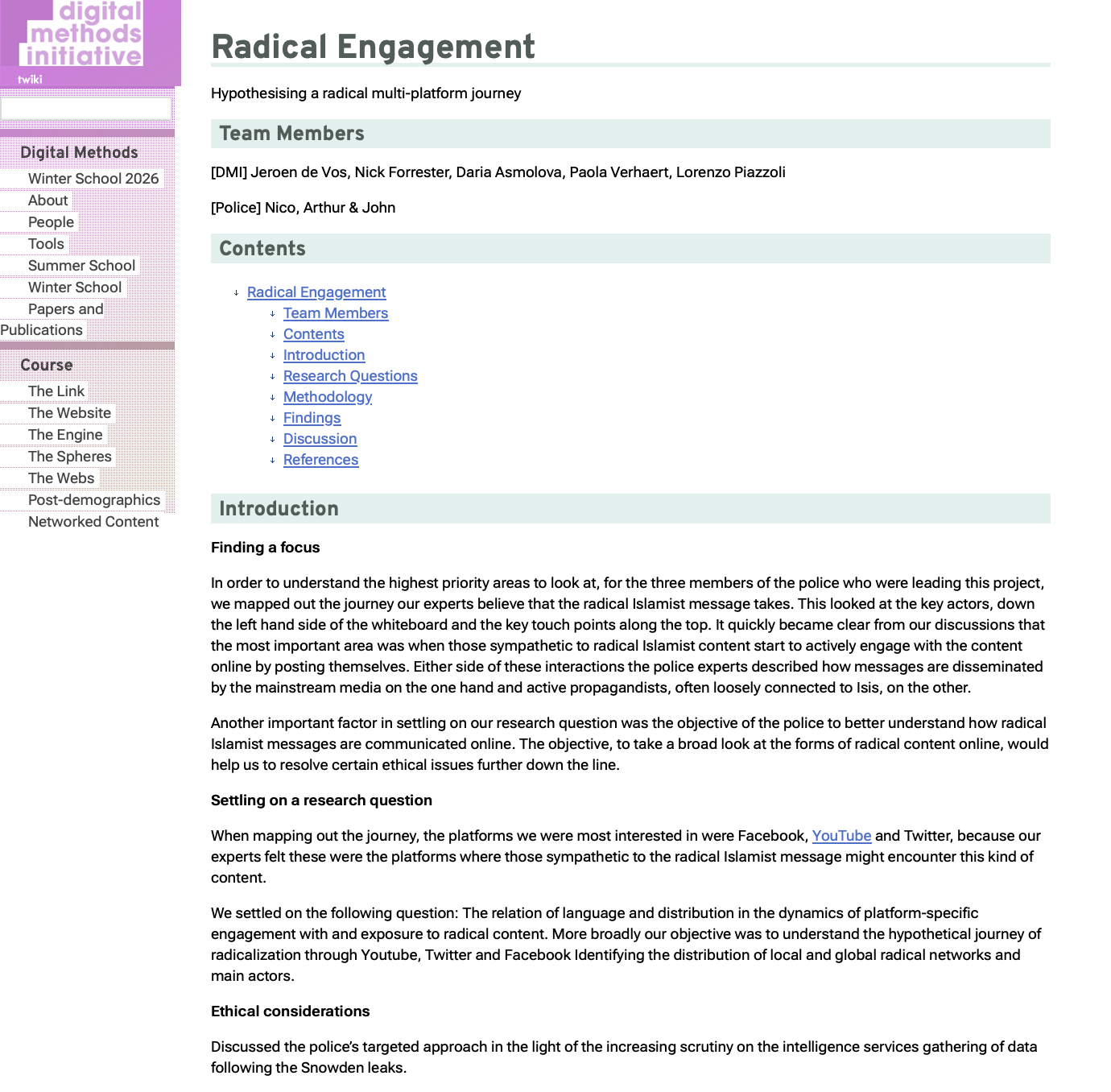 Radical Engagement: Hypothesising a radical multi-platform journey