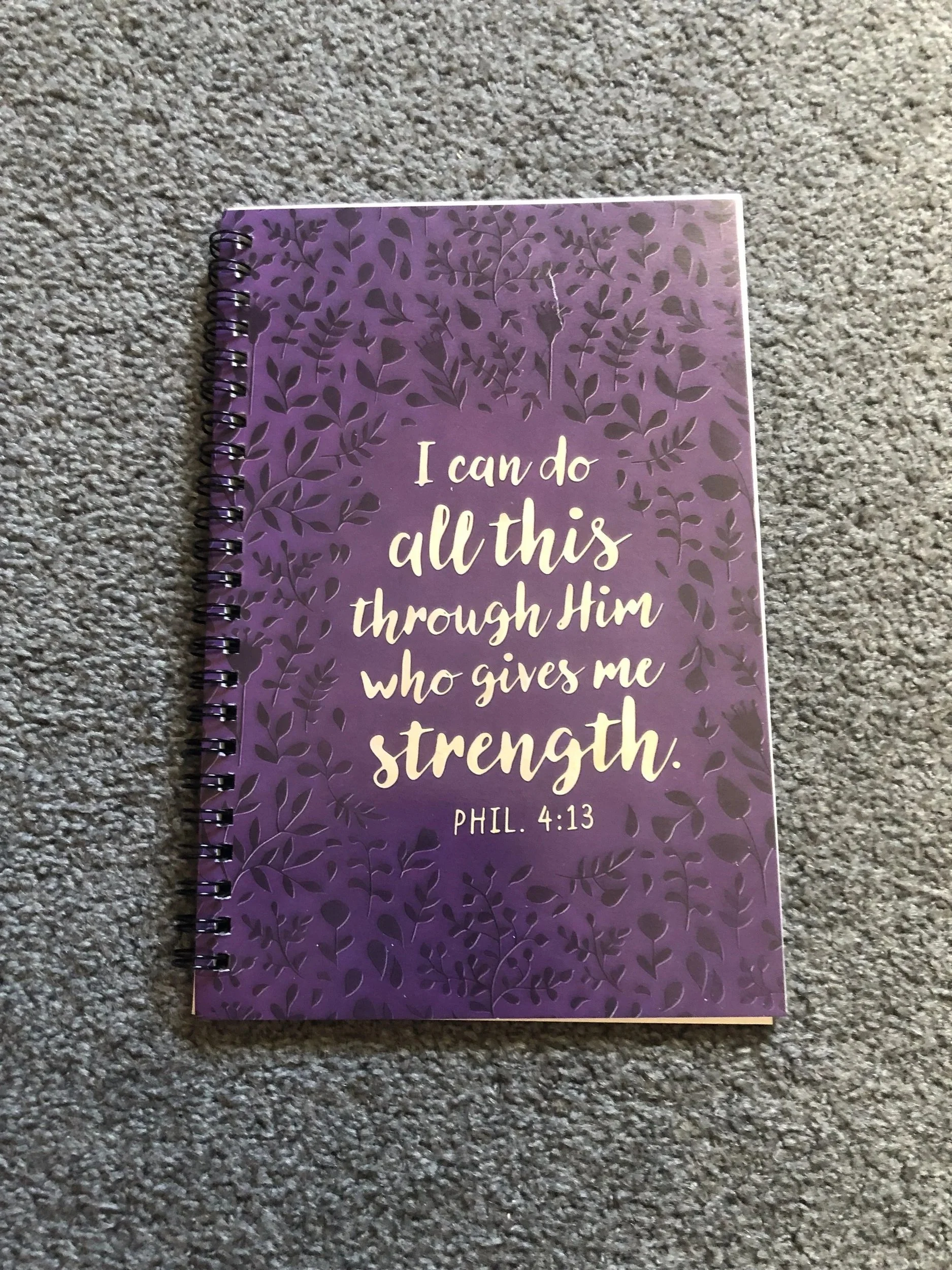 "I can do all things" SERMON Notebook A5