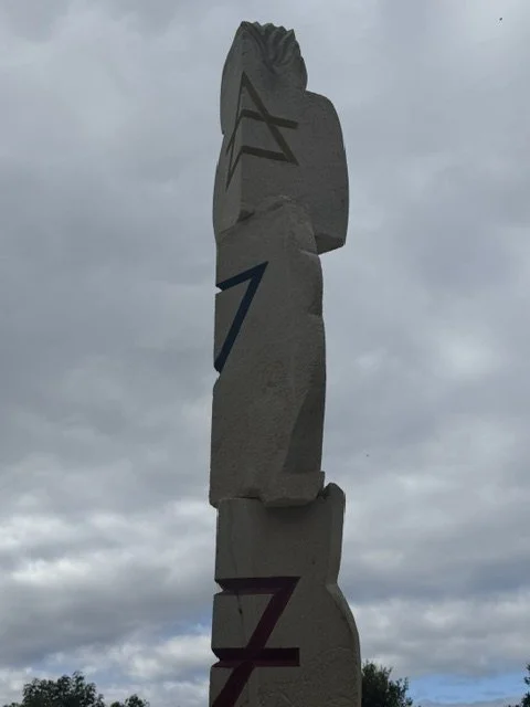 3 blocks of Oamaru stone, each hand carved