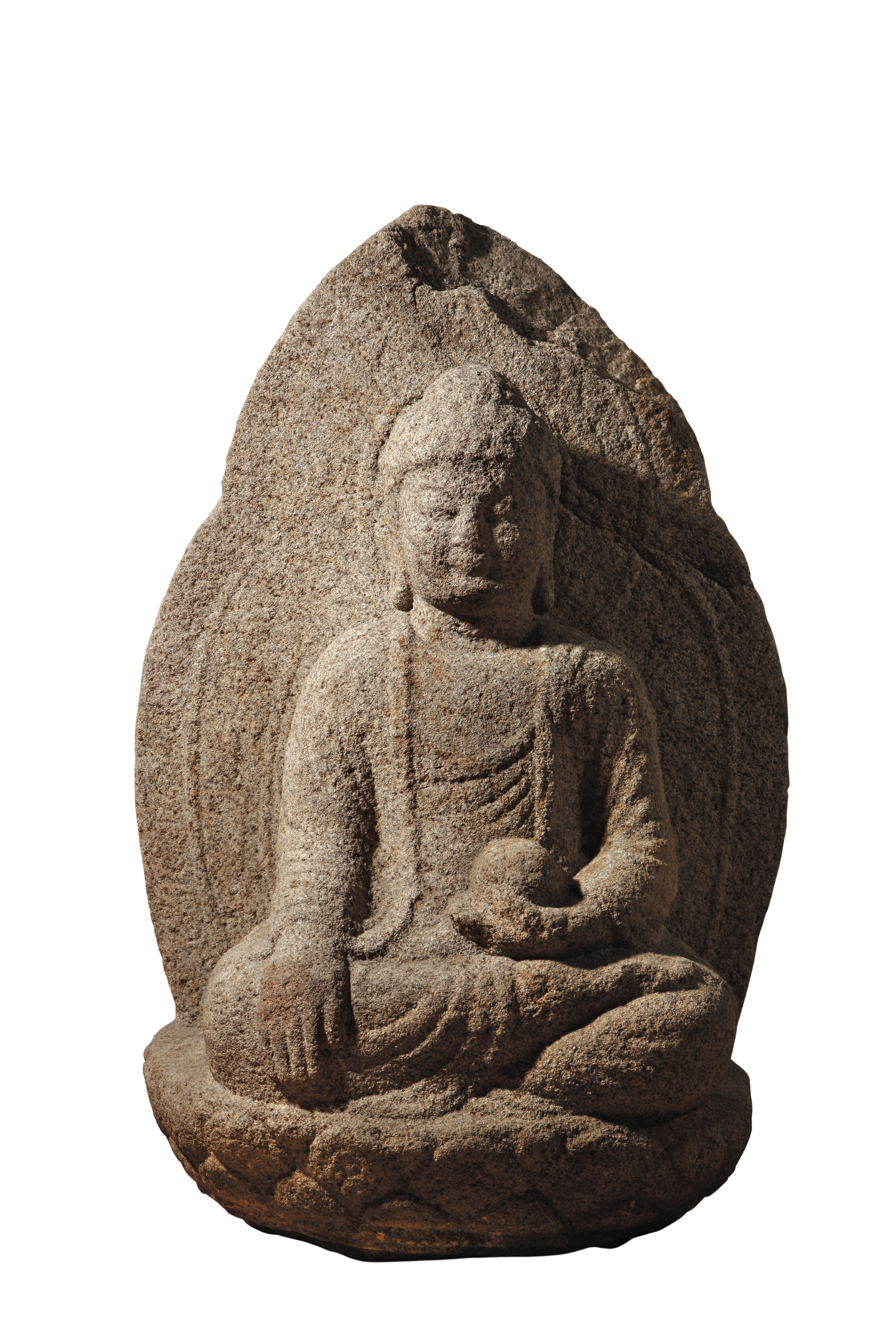 A stone statute of Bhaisajyaguru Buddha