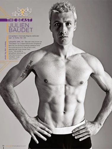 Julian Baudet of the Colorado Rapids for a Mile High Sports Magazine/Colorado Rapids advertorial