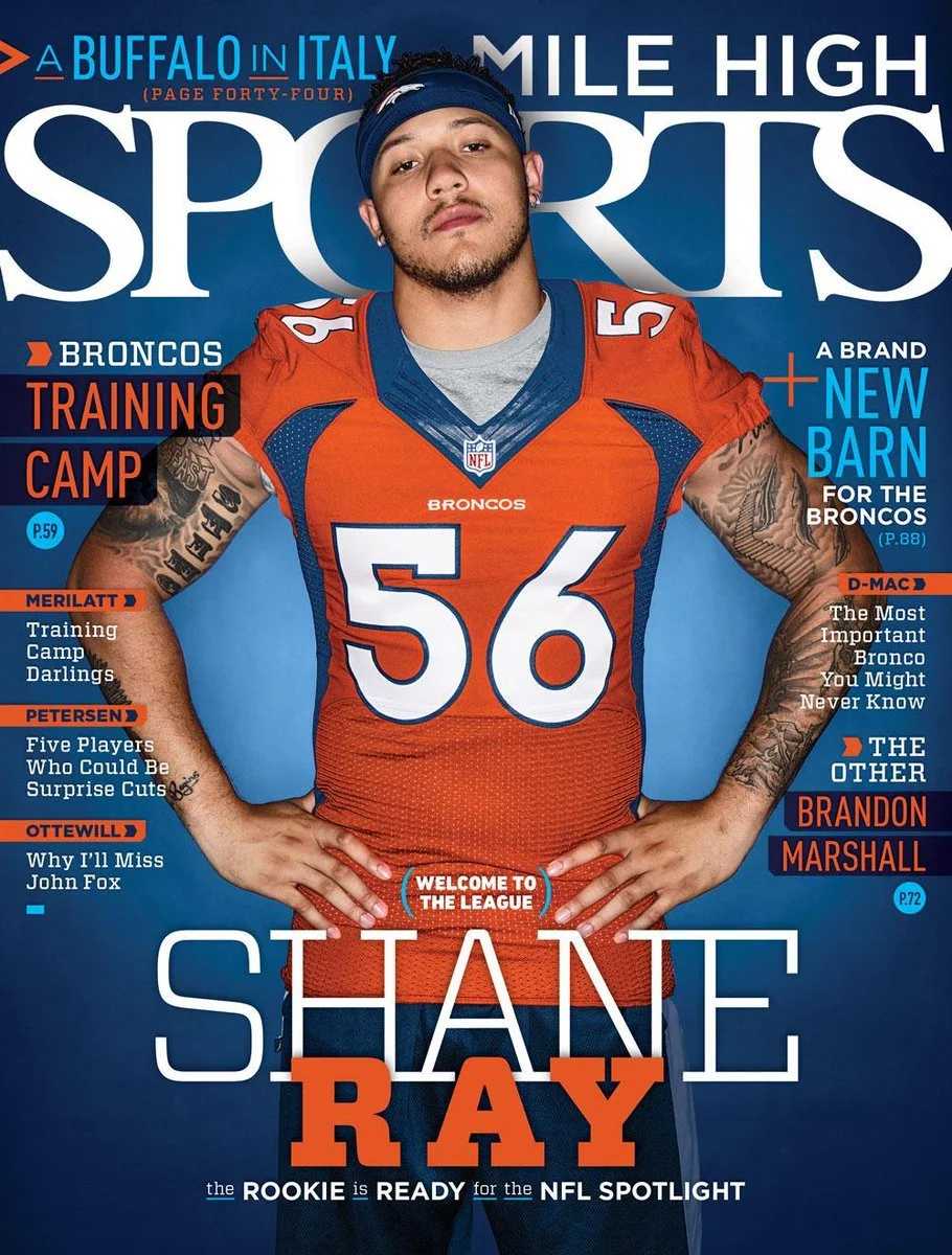 Shane Ray of the Denver Broncos by ©Don Cudney, 2025.