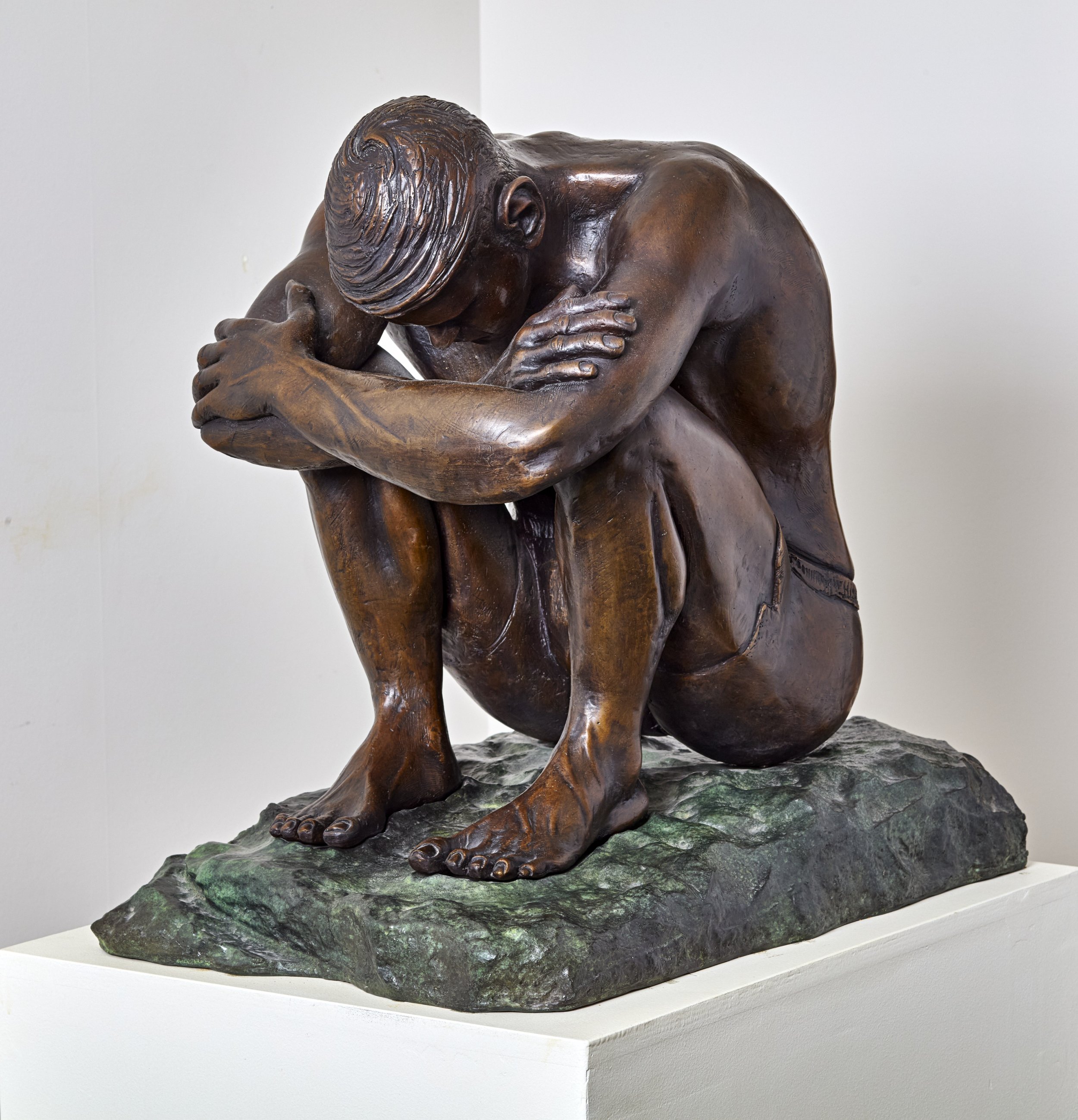SOLO MAN.  Bronze. H 600 Base: 620 x 420