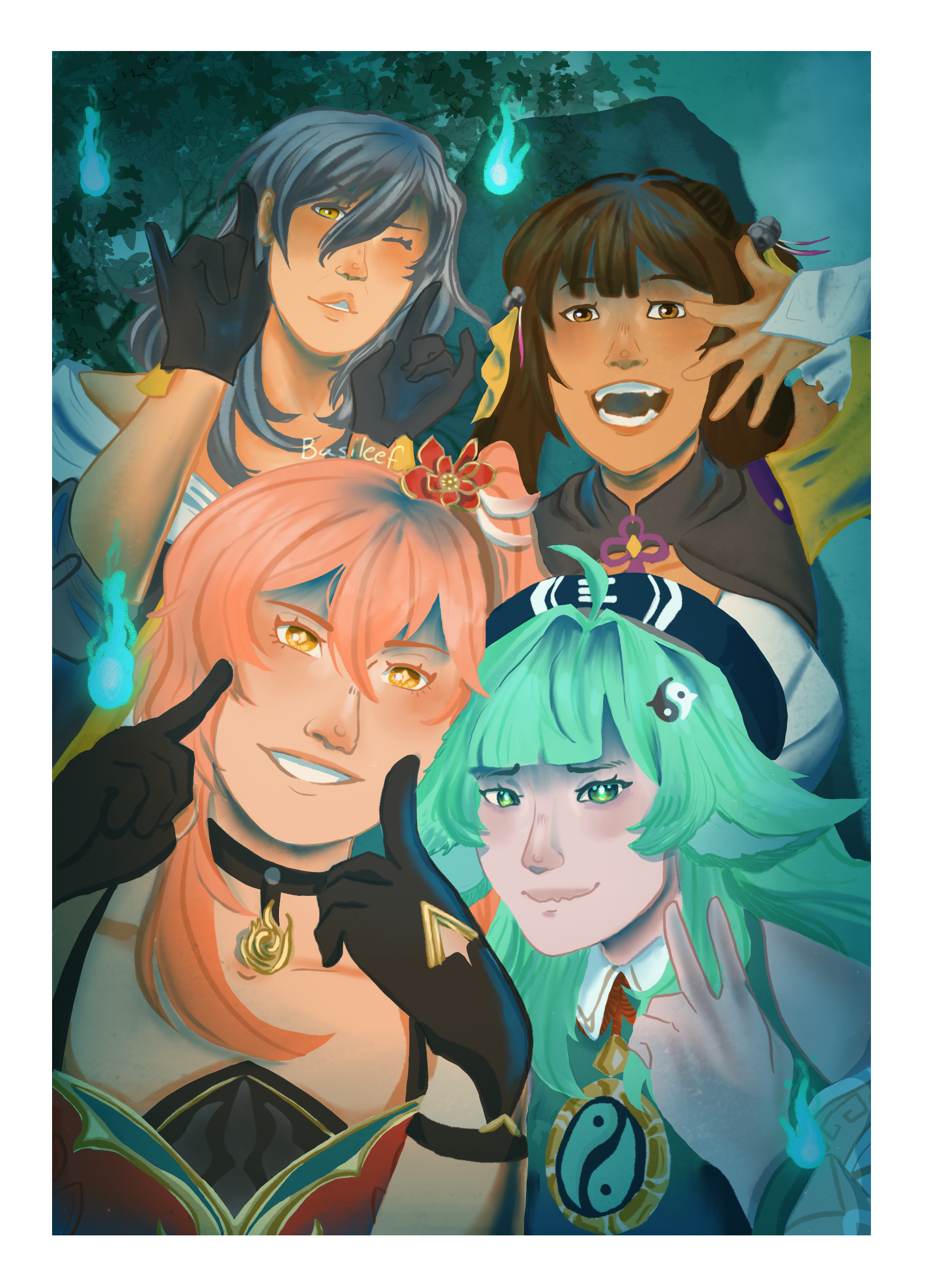 Fan art for the game Honkai Star Rail