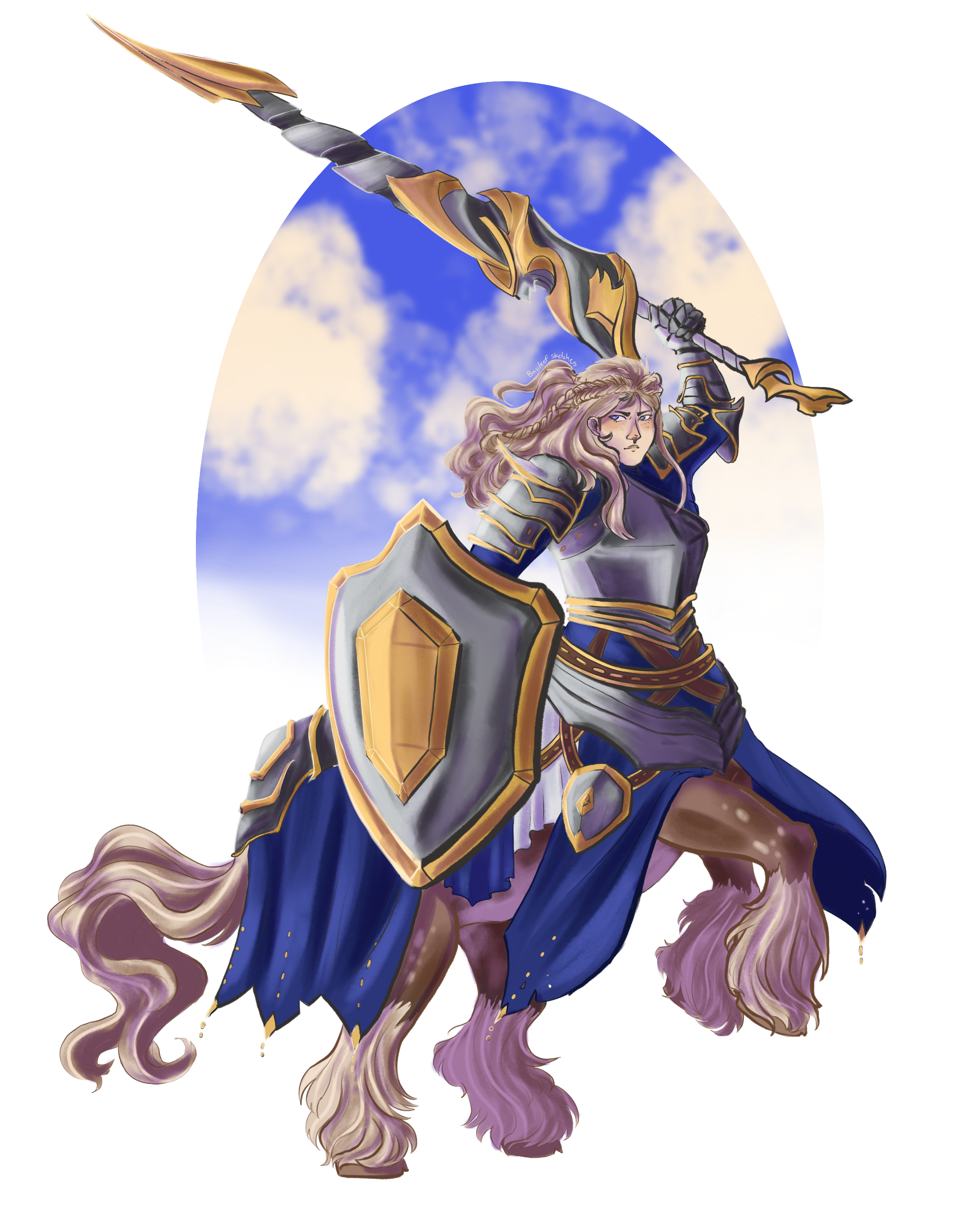 A commission of a Dungeons and Dragons player character.