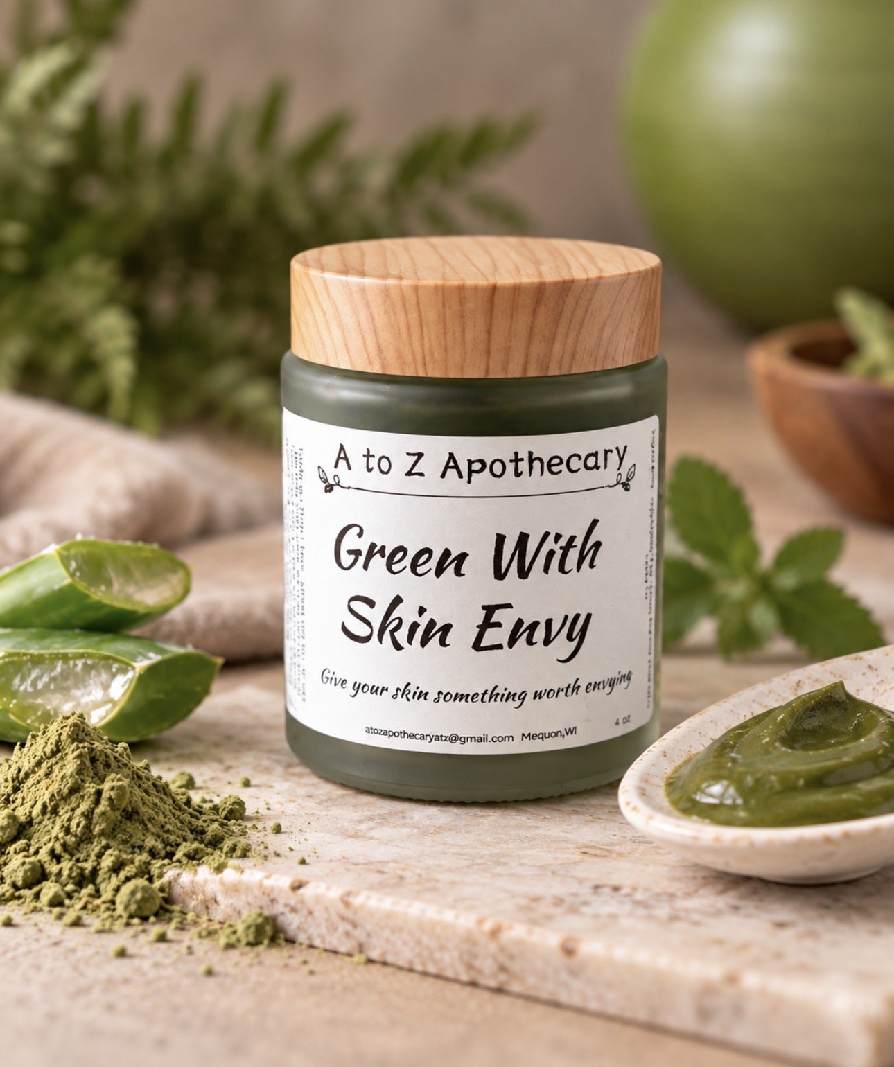 "Green with Skin Envy" Face Mask