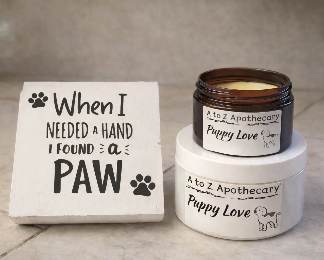 "Puppy Love" Dog Balm to Alleviate Itching, Irritation, & Minor Cuts & Scrapes